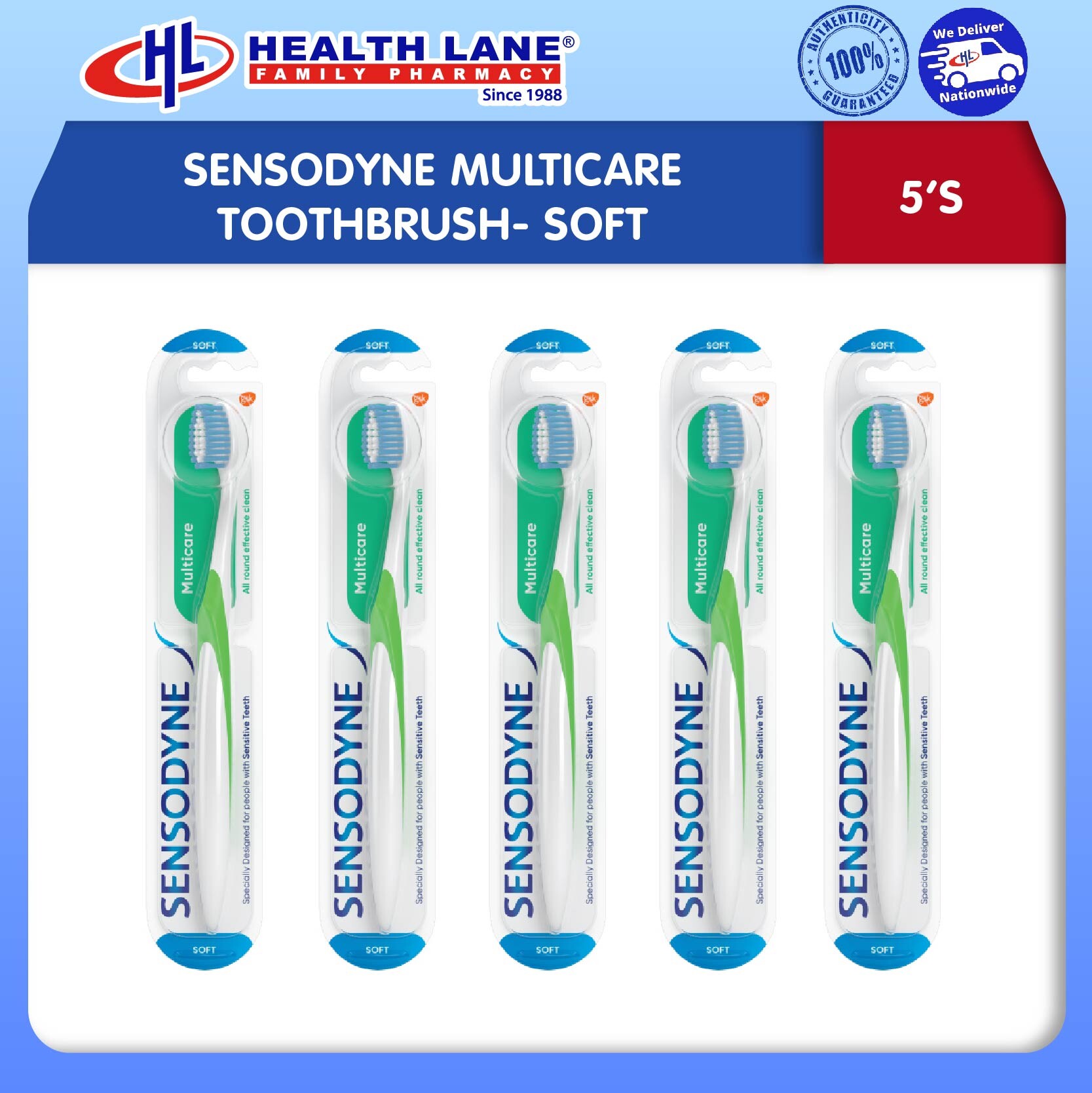SENSODYNE MULTICARE BERUS GIGI- SOFT (5'S)
